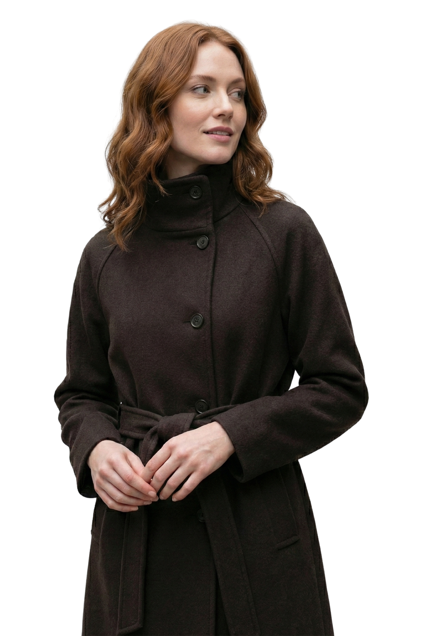 Novair High-Neck Wrap Coat
