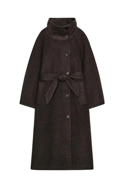 Novair High-Neck Wrap Coat