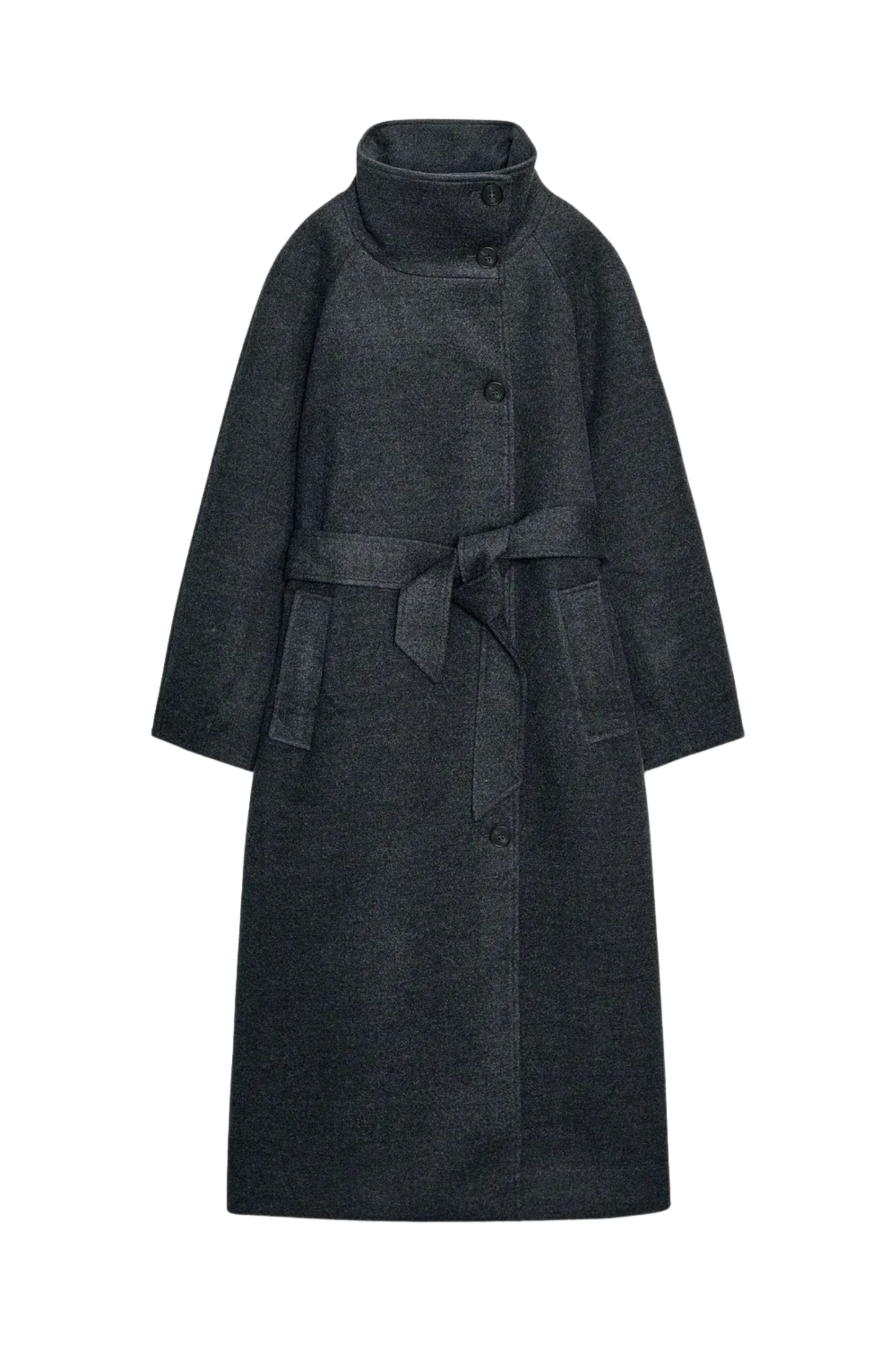 Novair High-Neck Wrap Coat