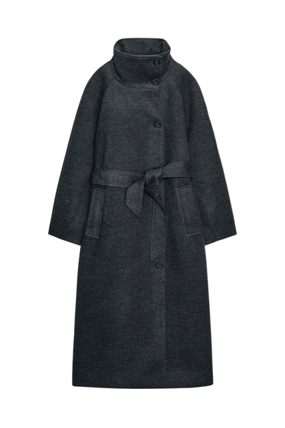 Novair High-Neck Wrap Coat